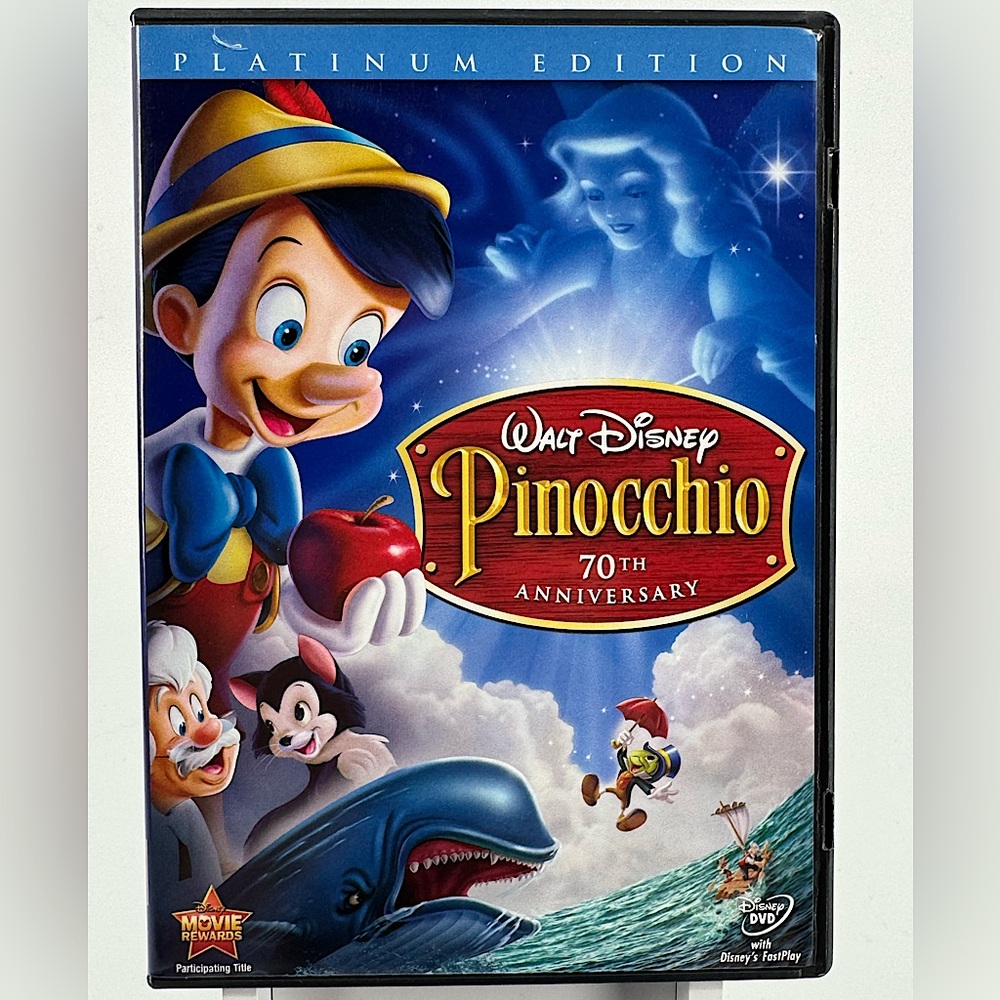 Pinocchio 70th Anniversary Platinum Edition on DVD.